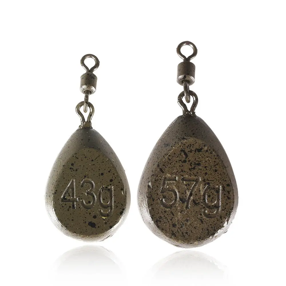 

1 шт. рыболовные Вертлюги, плоские грушевидные груши для ловли карпа, рыболовные грузики 15 унций 20 унций, поворотные рыболовные грузила, аксе...