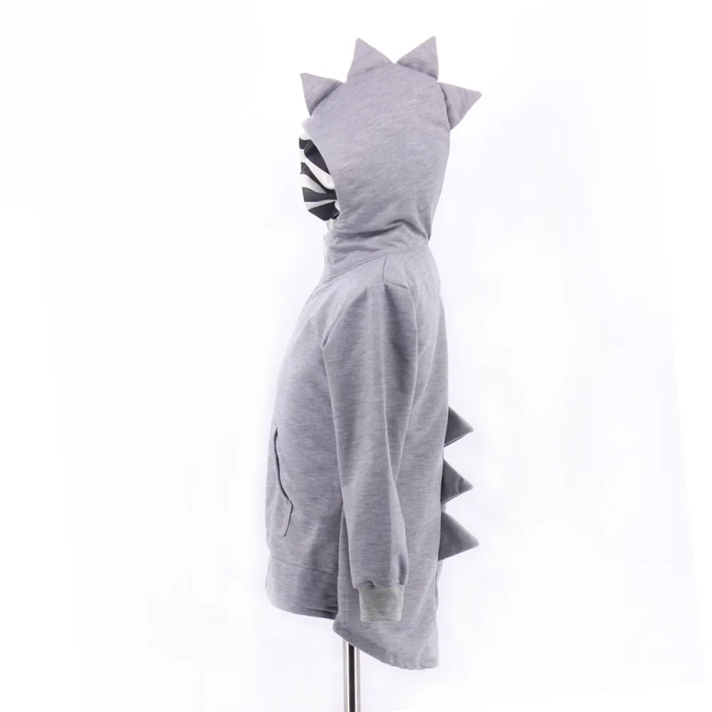 Детские толстовки с капюшоном куртка динозавром для девочек и мальчиков #