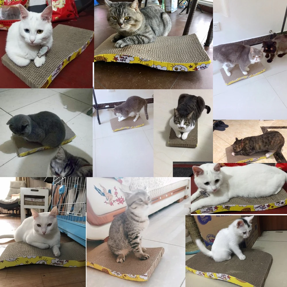 Интерактивная игрушка для кошек бумажная Когтеточка картонная котят товары