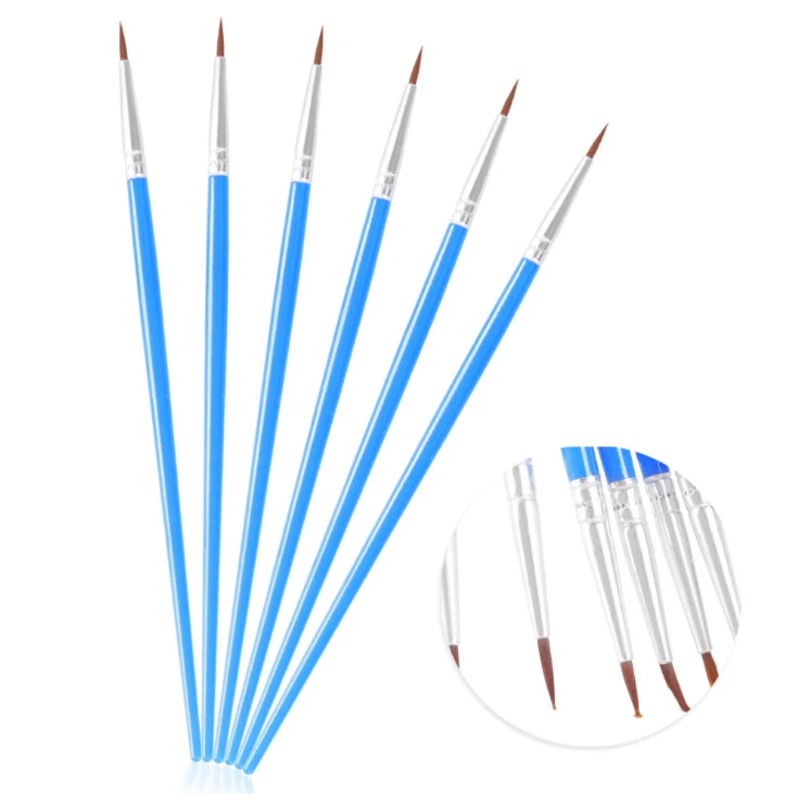 10 шт. новая нейлоновая кисть для волос ручка с крючком линий художественная