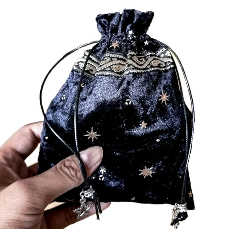 

Witch Constellation Energy Crystal Storage Bag Board Game Tarots Oracle Card Bag