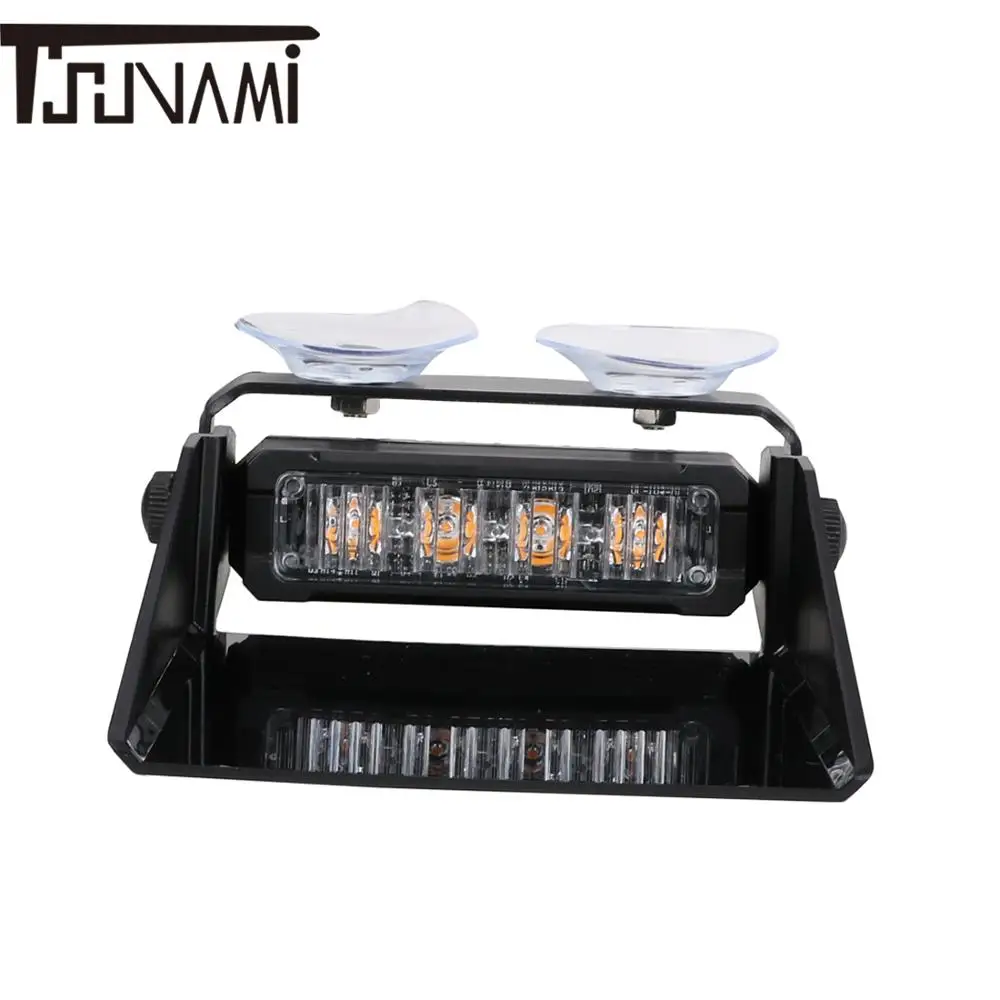 Автомобильная 4 светодиодсветодиодный 12 Вт Янтарная сигнальная