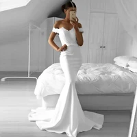eightale mermaid wedding dresses boho 2020 v neck appliques african wedding gowns beach elegant bride dress vestido de noiva