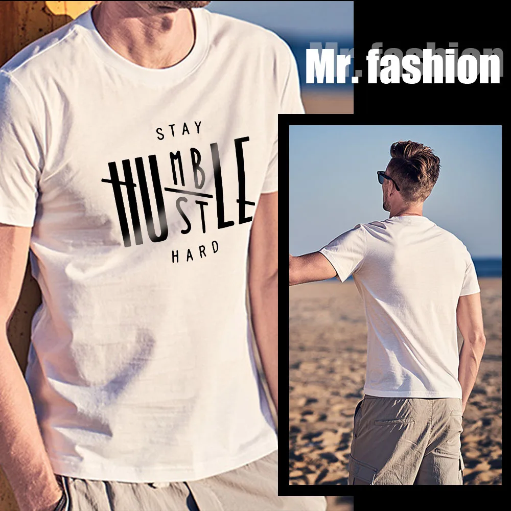 

Men's Fashion Short Sleeve t shirt Summer O-neck Cozy Breathable Tee Funny Printed t shirt Men's Tops