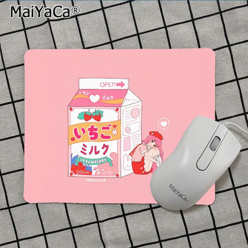 Maiya Kawaii Japanese Strawberry Milk MousePads Computer Laptop Anime Mouse Mat Top Selling Wholesale Gaming Pad mouse | Компьютеры и
