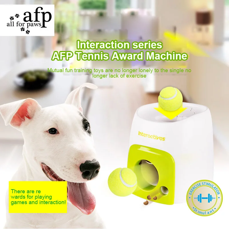 

Automatic Pet Dogs Feeder Toy Interactive Fetch Tennis Ball Falls And Rolls Out Launcher Training Toys For Pet Dog Accessories