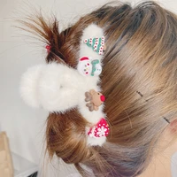 new geometric hair claws for women santa large shark clip christmas tree hair crab cross clips headband hairpin accessories