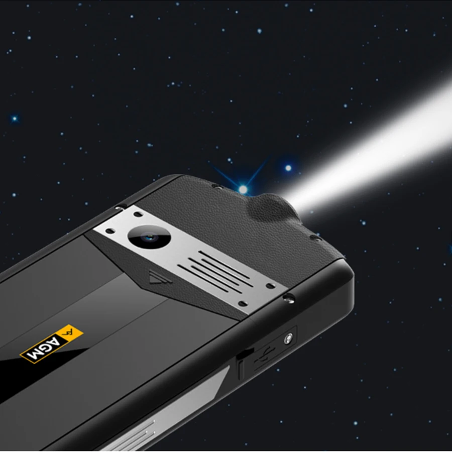 Фонарь AGM M5 упрощенный Android OS 4G LTE Type C сенсорный экран водозащита IP68 Жесткий