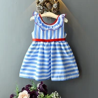kids clothes girl dress 2022 summer sleeveless striped dress toddler girl dresses wholesale clothing little girls costume