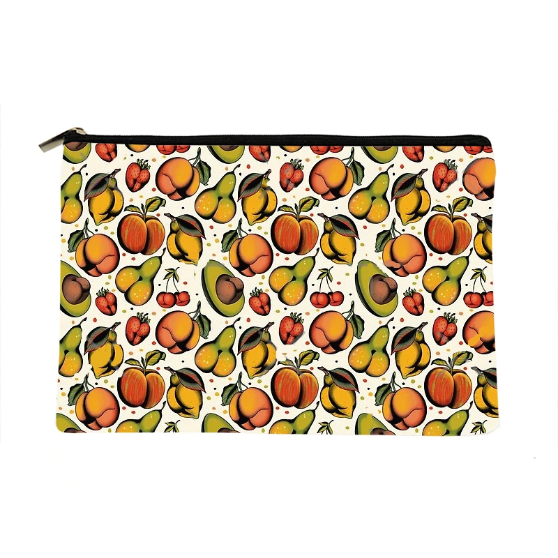 

Women sexy fruits Printed Make up bag Fashion Women Cosmetics Organizer Bag for Travel Colorful Storage Bag for Lady Bag