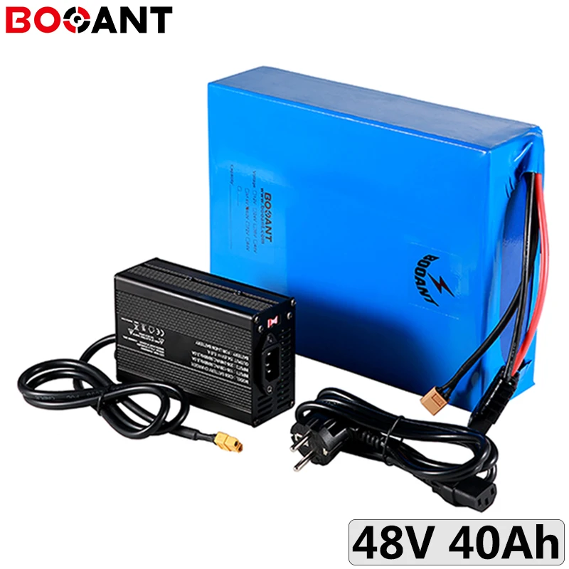 Литиевая батарея для электровелосипеда 48V 40Ah Bafang BBSHD BBS02 1500W 2500W мотор 13S с зарядным