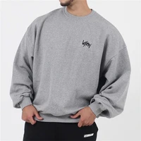 new gyms sweatshirts pullover mens hooded clothing cotton jacket men women sweatshirts o neck male casual sportswear coat