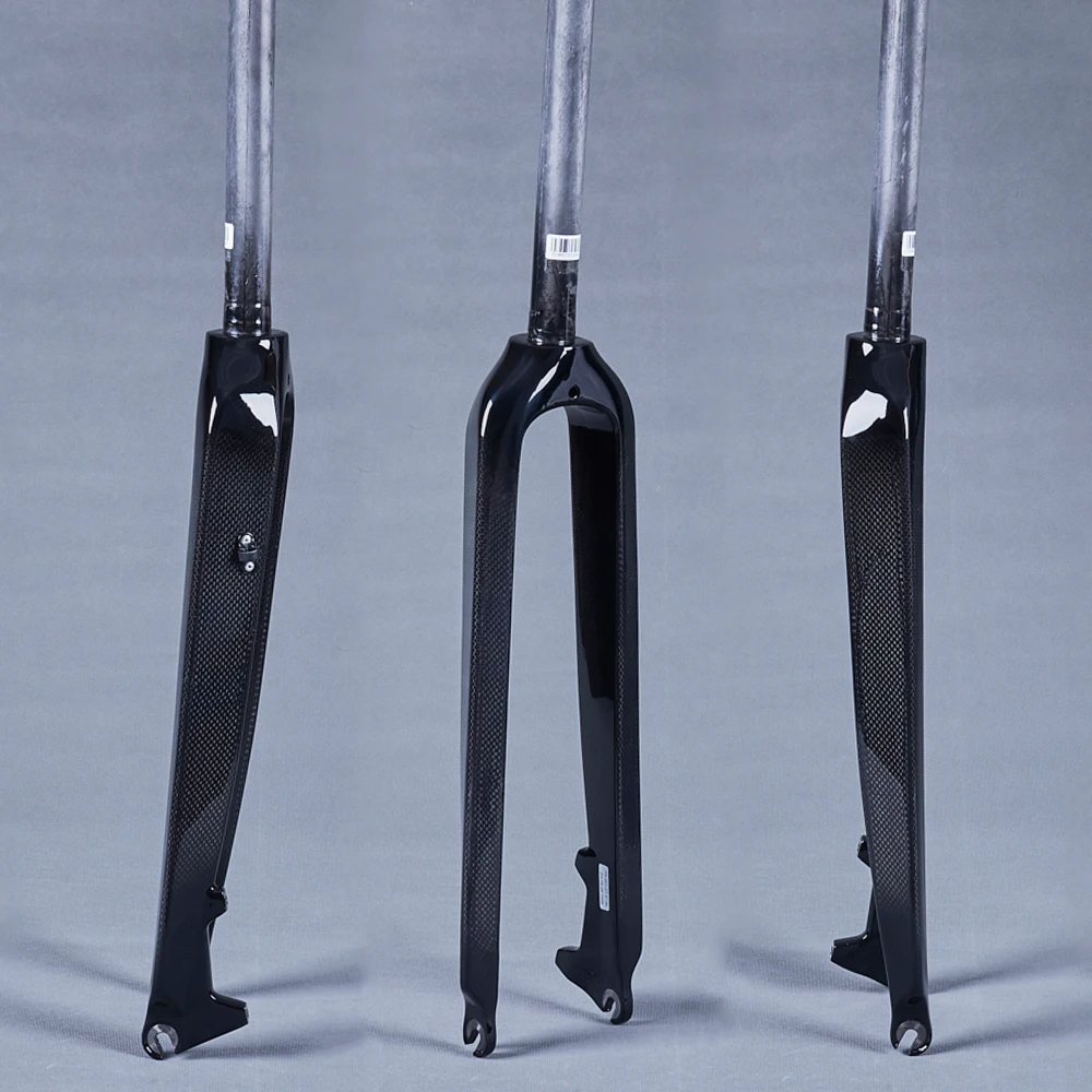 Глянцевая вилка для горного велосипеда 3K без логотипа запчасти прямая трубка 26er