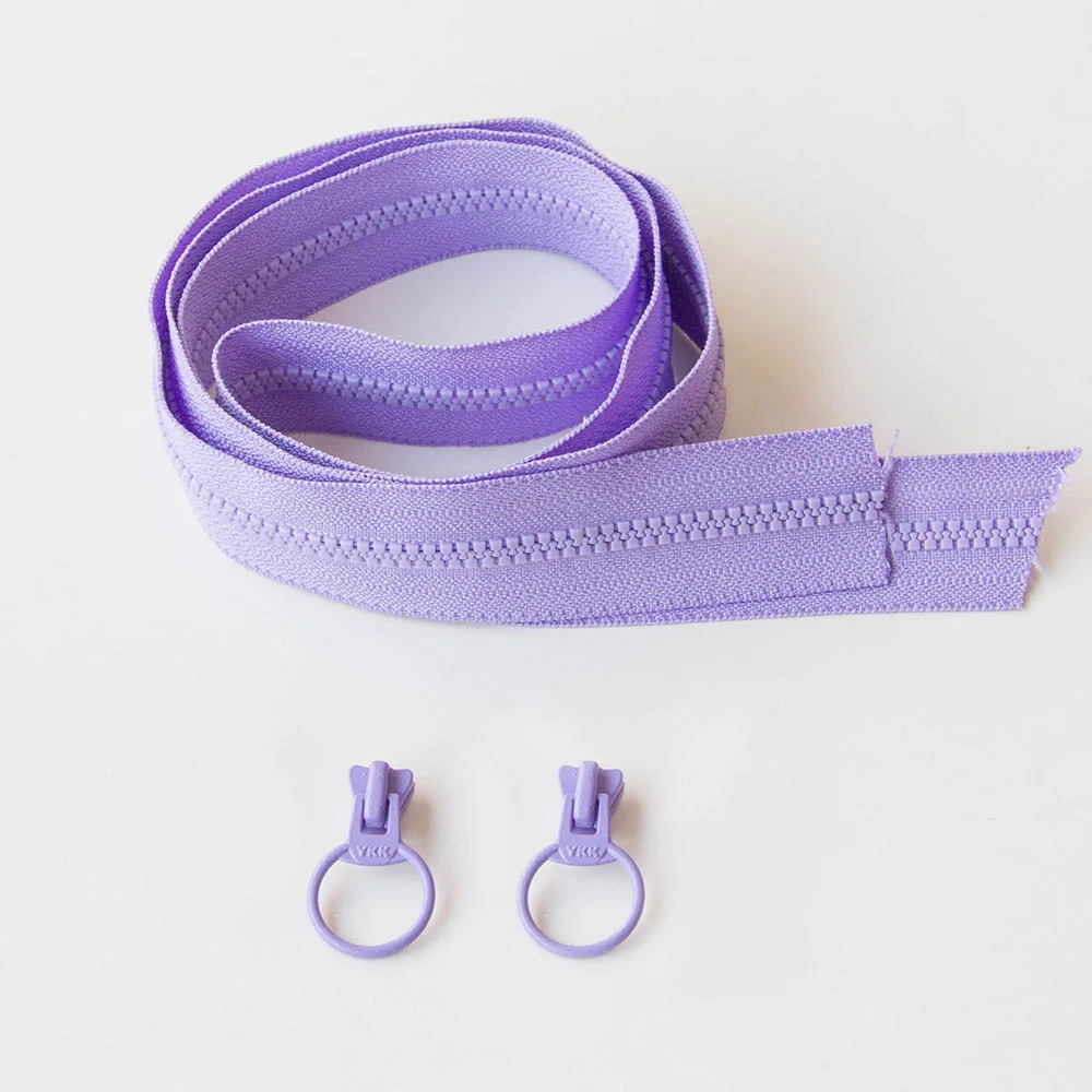 D 1 meter YKK 3# Resin Zipper Coil Zippers For Sewing Long Zipper DIY Bag zipppers Patchwork Accessories Ring - Цвет: D