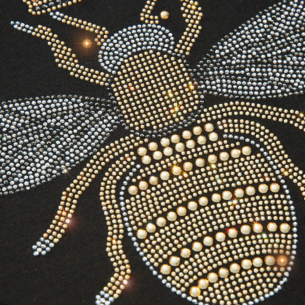 Корона пчелами для маленьких девочек Толстовка пчелы с принтом круглым вырезом