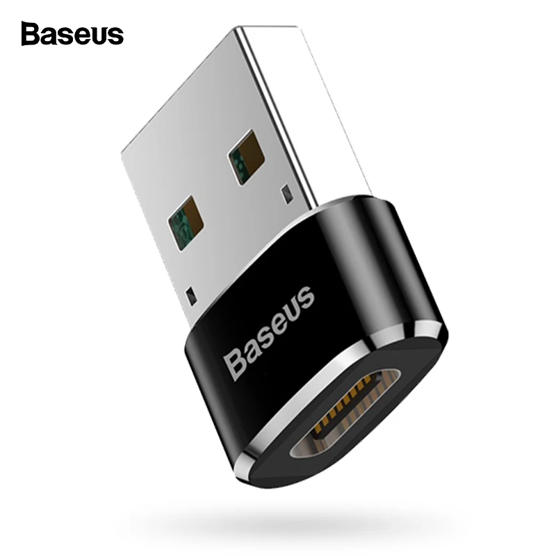 Baseus USB to Type C OTG адаптер конвертер c для Macbook Samsung S10 Xiaomi Huawei соединитель|Переходники
