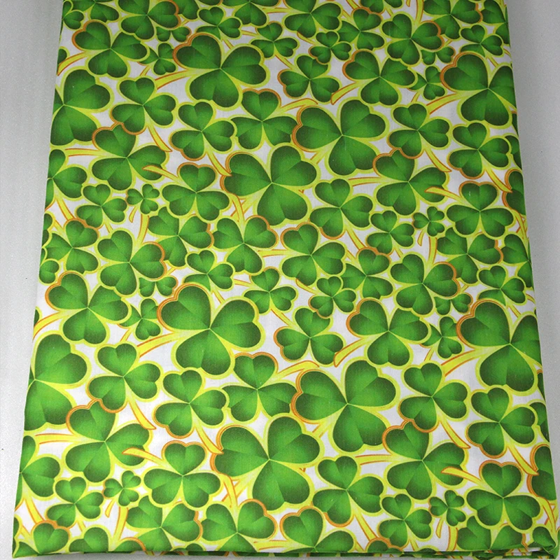 

50*145cm Animal Leaf Print Polyester Cotton Fabric Quilting Patchwork for Sewing Patchwork Needlework DIY Dress,1Yc13002