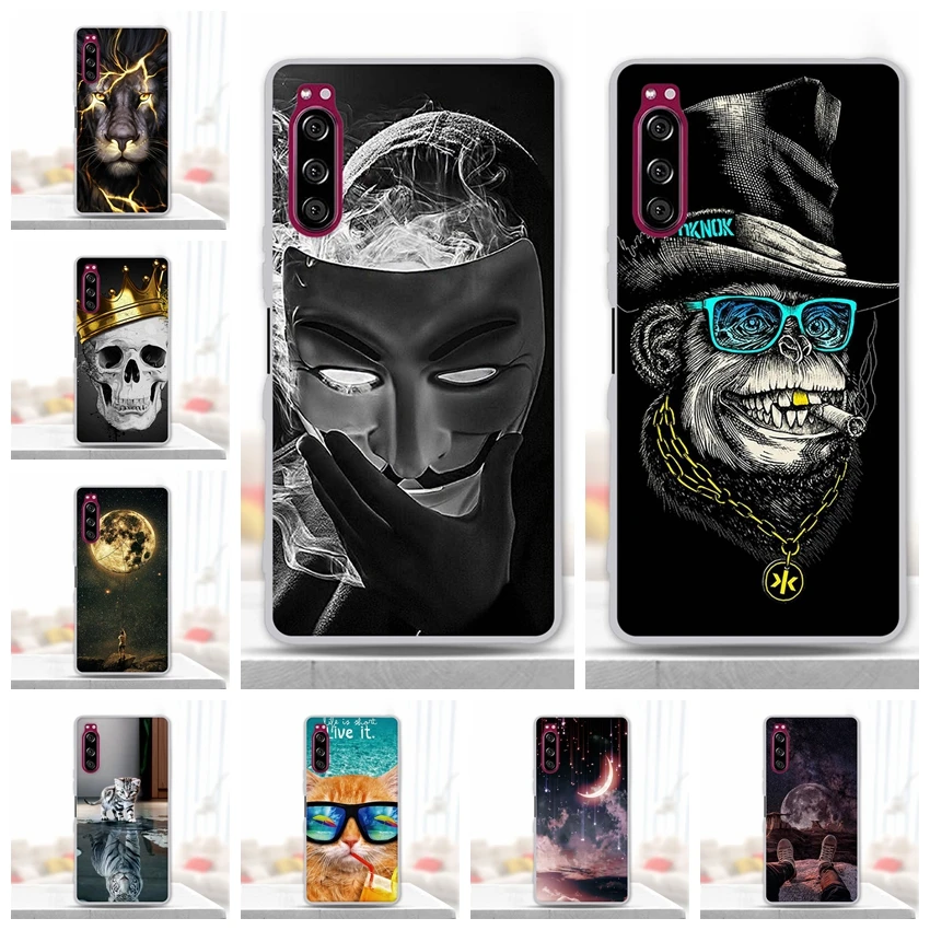 Чехол для телефона Sony Xperia 5 мягкий силиконовый чехол из ТПУ милый Xperia5