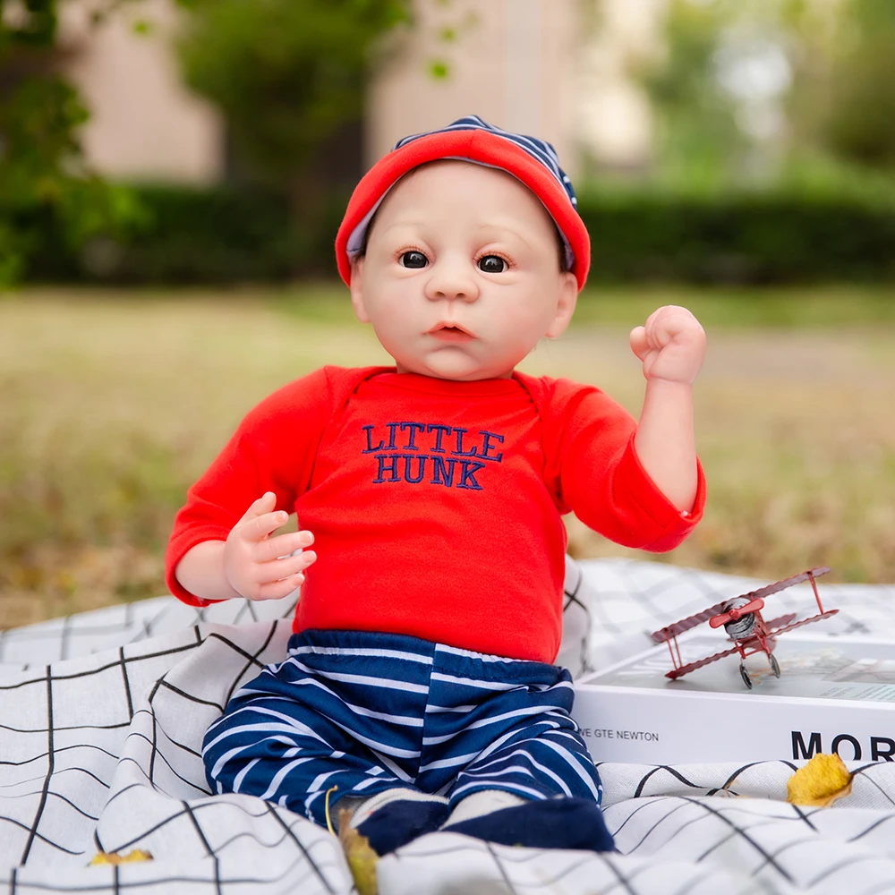 

Hoomai 20" Harlow with soft body Silicone Reborn Dolls for children the best gift playmate