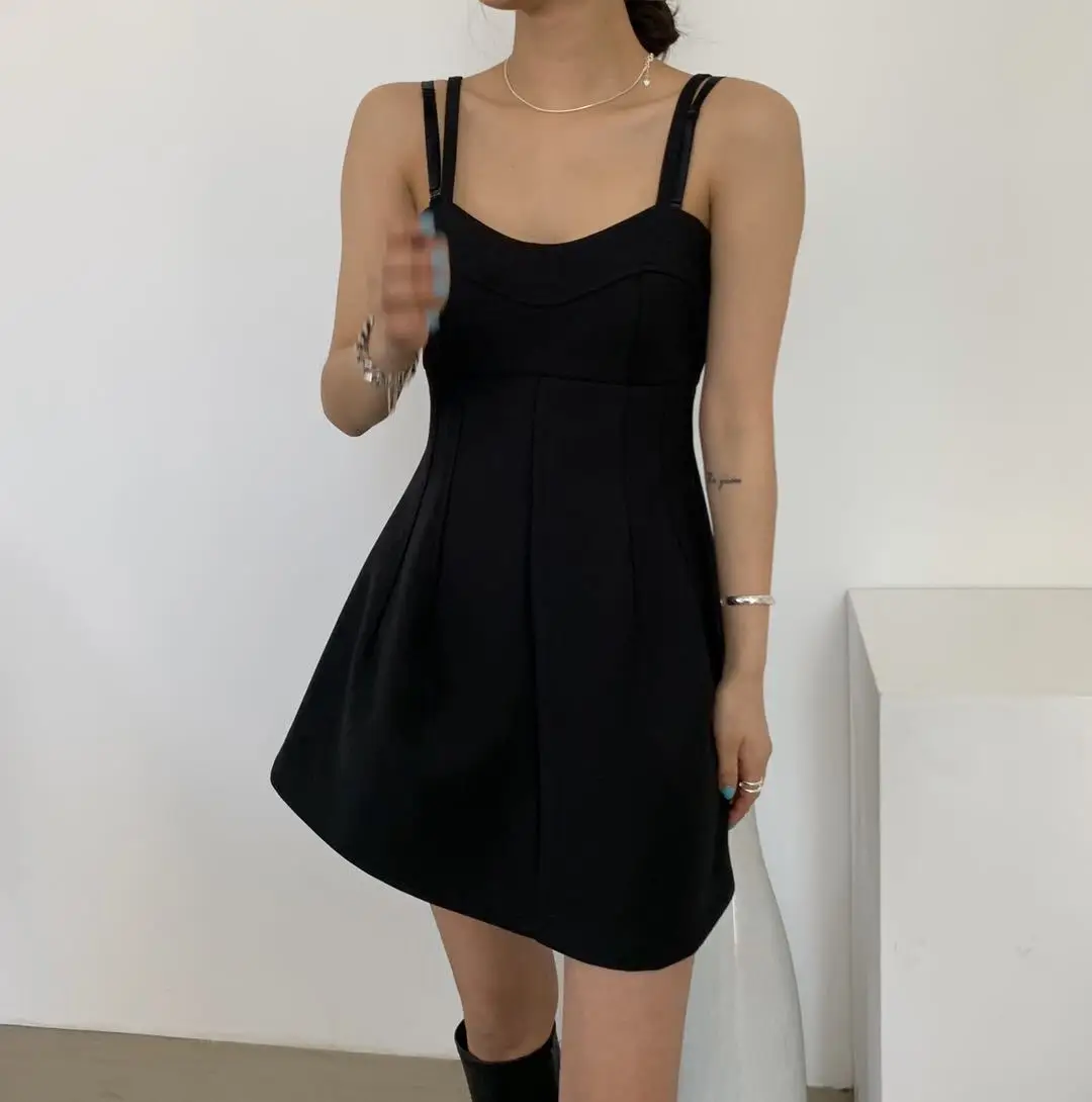 

2020 Spring New Suit Sling A-line Dress