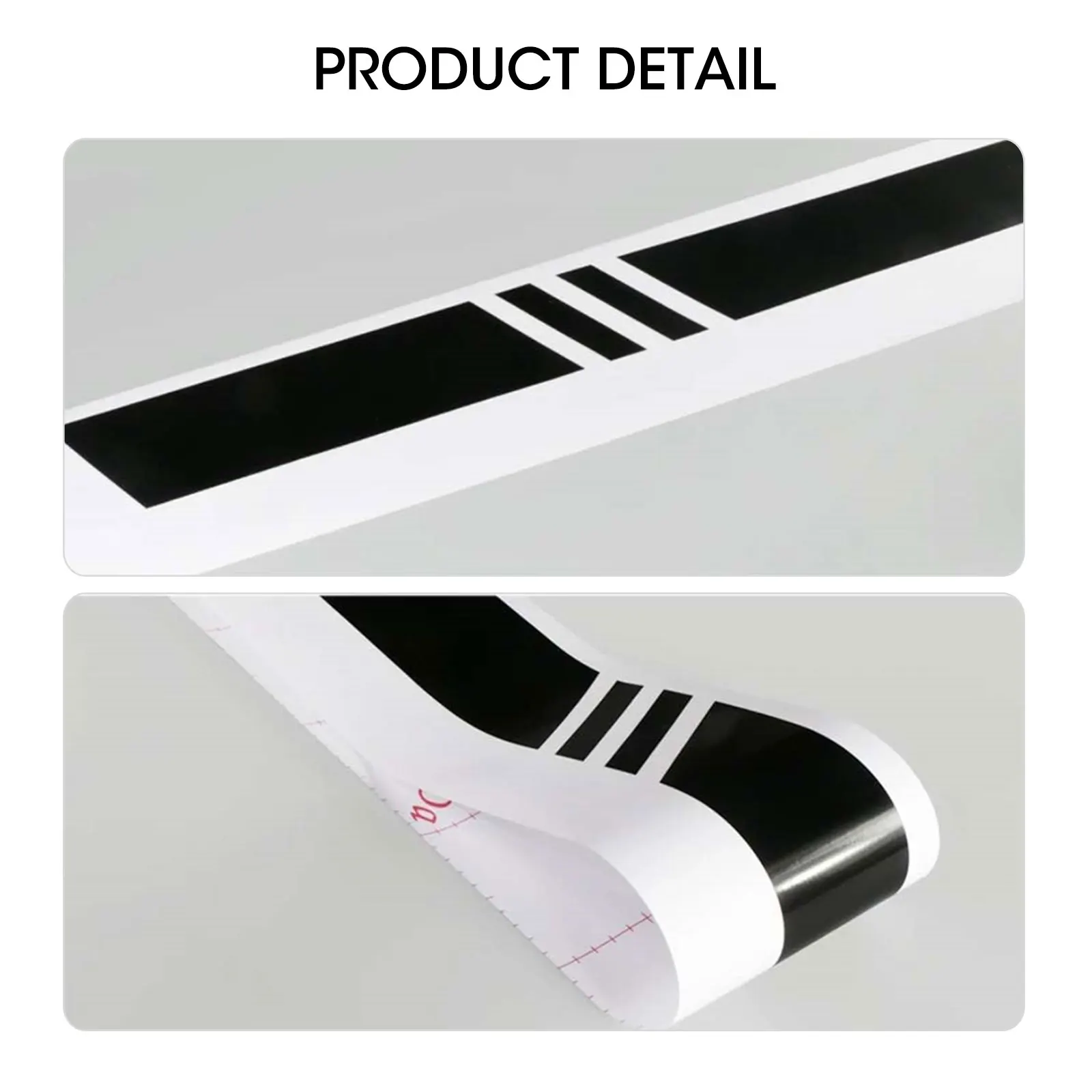 

2pcs/lot 220x8cm Sport Strip Car Both Body Sides Stickers Decals Car Wrap Vinyl Film Automobiles Products Goods Car Accessories