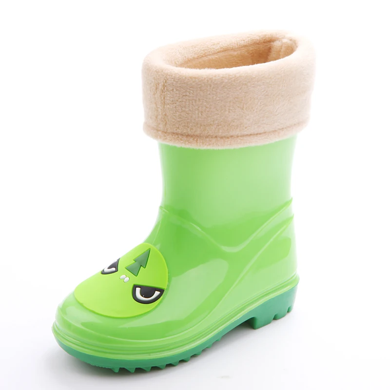 Green with Socks DRIPDROP Резиновые сапоги для девочек | Резиновые сапоги для мальчиков | Ботинки для мальчиков | Детские резиновые сапоги - Цвет: Green with Socks