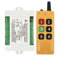 ndustrial sector dc12v 24v 6ch rf wireless remote control switch radio receiver with 2000m long distance remote controller
