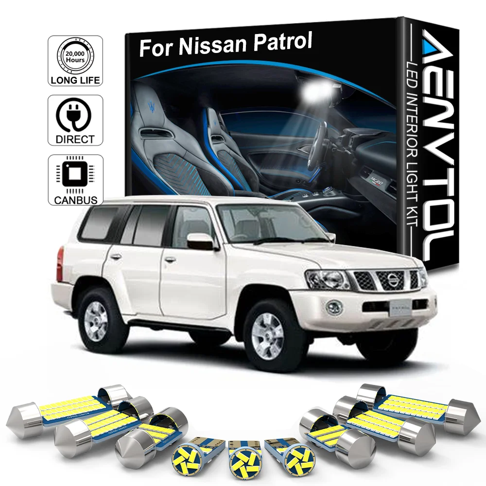 Автомобильная лампа AENVTOL Canbus для Nissan патруль Y61 Y62 2000-2019 | Автомобили и мотоциклы