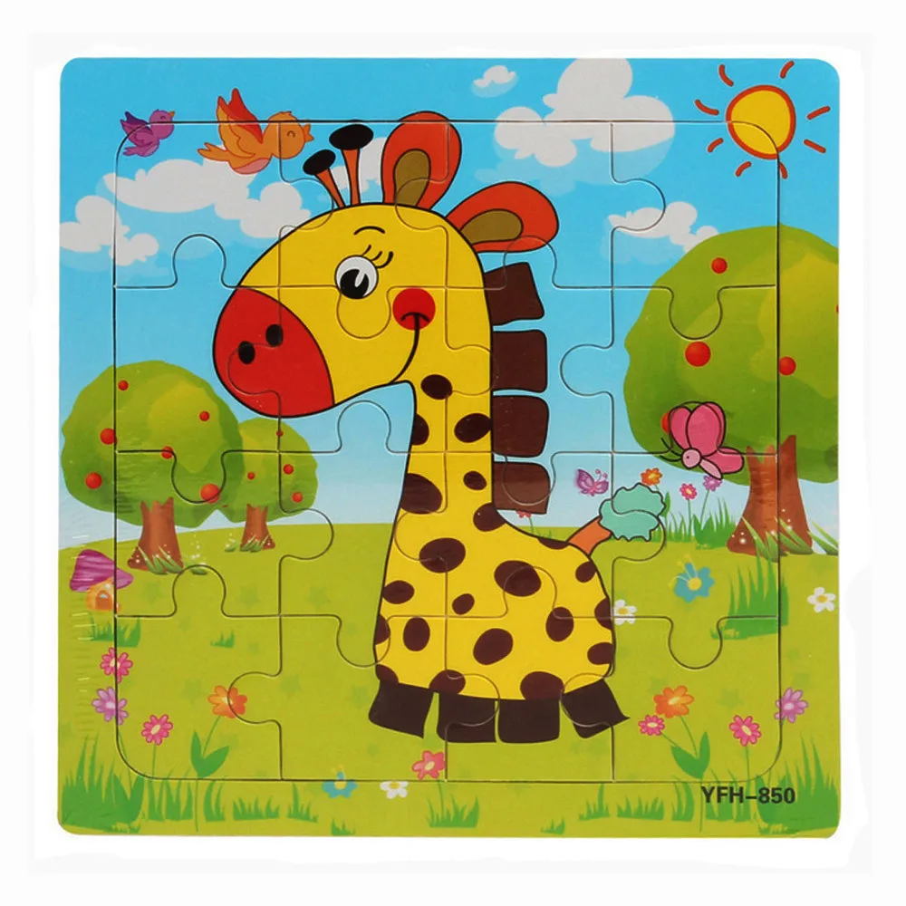 Деревянный обучающий и Развивающий пазл для детей Детские обучающие игрушки