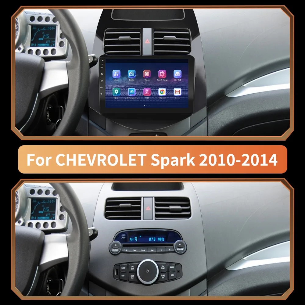 Автомобильный мультимедийный плеер на Android 10 0 для Chevrolet Spark 2010 2011 2012 2013 2014