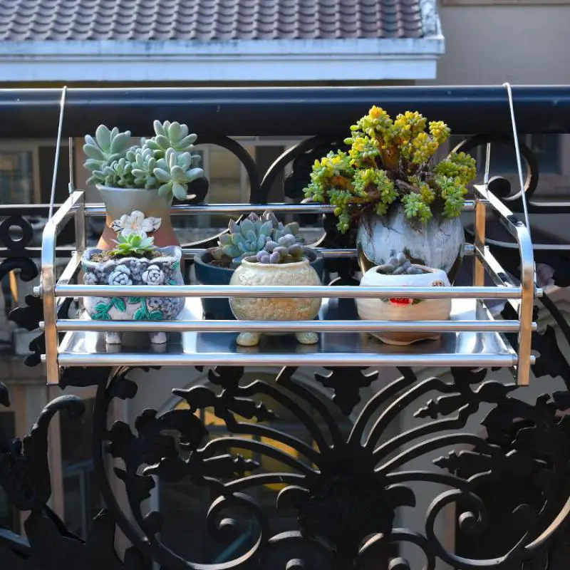 Полка для цветов из нержавеющей стали подвесная полка балкона горшков