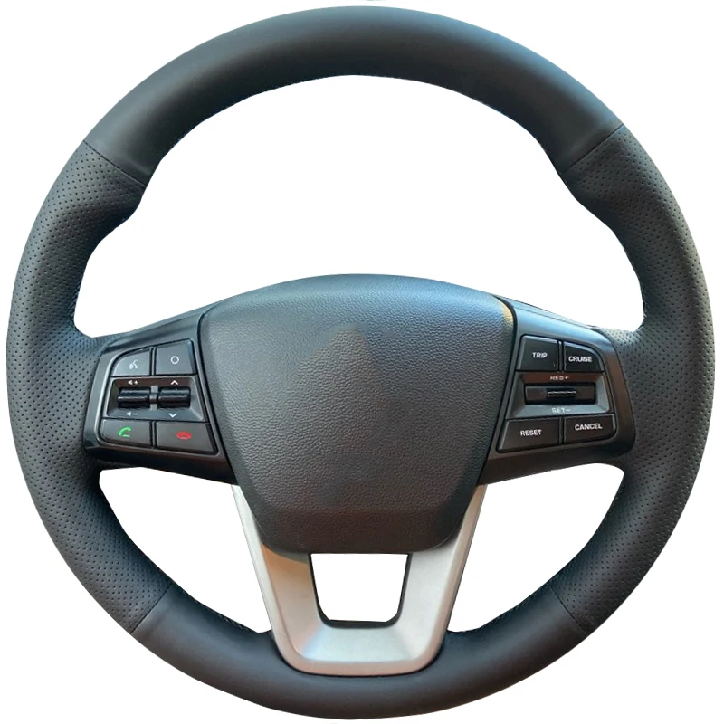 Чехол рулевого колеса автомобиля из искусственной кожи для Hyundai ix25 2014 2015 2016 Creta