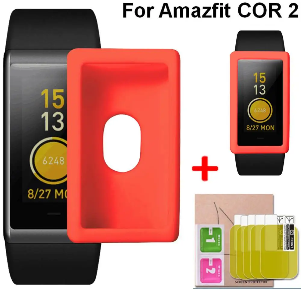 2 In1 ПК чехол для смарт часов защитный в виде ракушки Huami AMAZFIT COR Экран Защитная