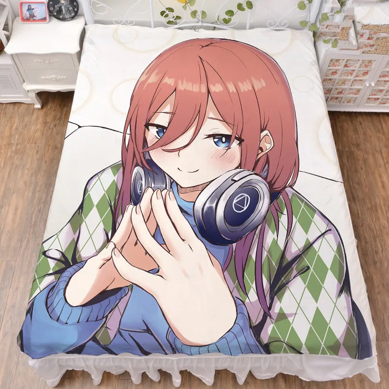 2019-August постельное белье из молочного волокна с аниме Накано ичика фланелевое