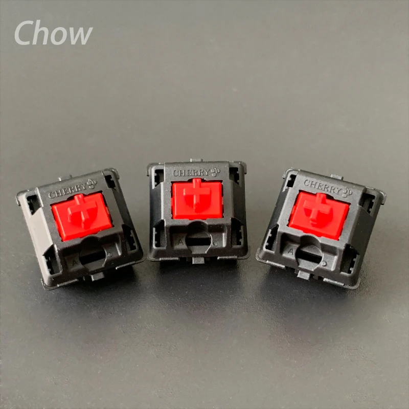 10 шт. оригинальный переключатель Cherry Mx 3 Pin красный/черный/серебристый