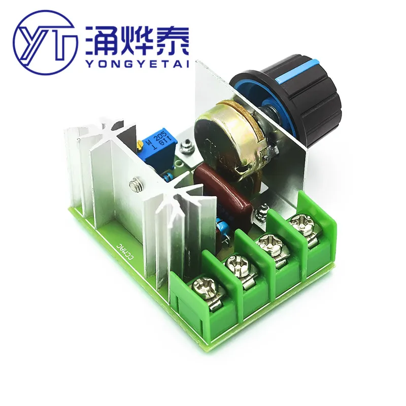YYT AC 220V 2000W SCR Voltage Regulator Dimming Dimmers Motor Speed Controller Thermostat Electronic Voltage Regulator Module