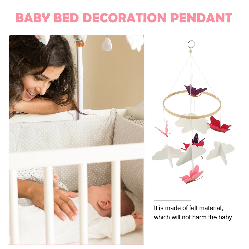 

Felt Wind Chime Kids Bed Mobile Plaything Hanging Plane Rattle Ornament