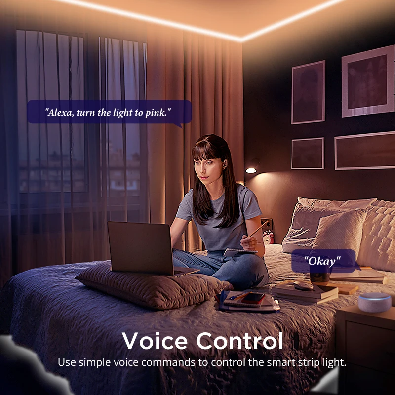 Умная Светодиодная лента Nite Bird 10 м с поддержкой Wi-Fi управление через приложение