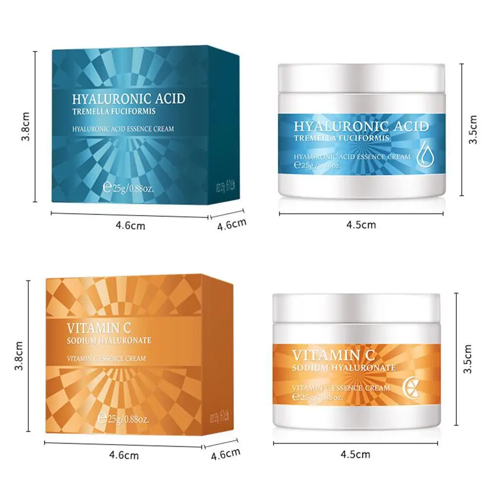 

1Pcs Moisturizing Face Cream Vitamin C Hyaluronic Acid Extract Skin Care Hydrating Whitening Repaire Cream Supplies 2021