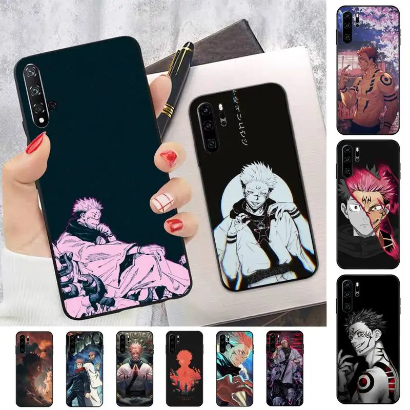 

FHNBLJ Jujutsu Kaisen Ryomen Sukuna Phone Case for Huawei P30 40 20 10 8 9 lite pro plus Psmart2019