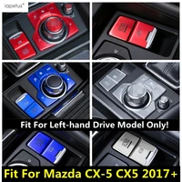 for mazda cx 5 cx5 2017 2021 electrical handbrake park center multimedia button panel red blue silver metal cover trim