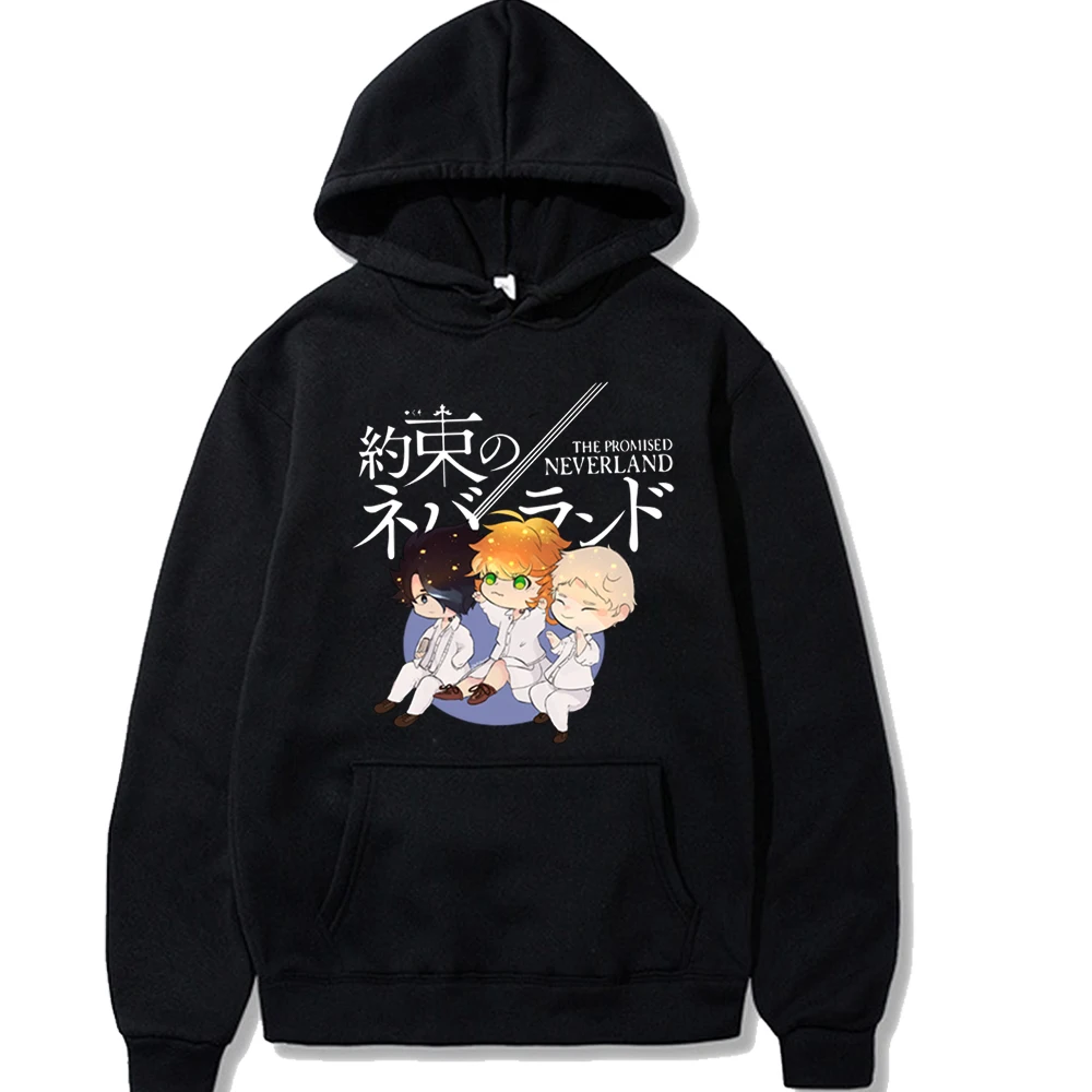 

Japan Anime Kawaii the Promise Neverland Printed Men/women Hoodie Long Sleeve Sweatshirt