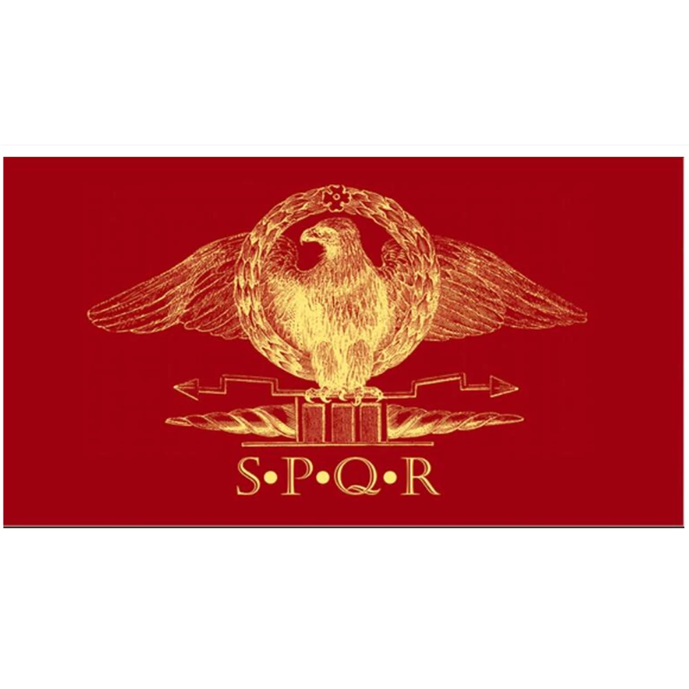 

2x3ft/3x5ft/4x6ft Roman Empire Senate People Of Rome Eagle SPQR Flag F3
