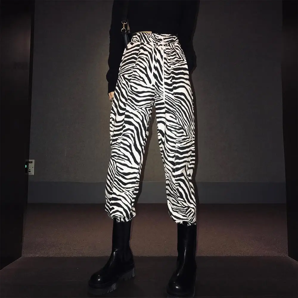 Женские длинные спортивные брюки с высокой талией и регулируемыми