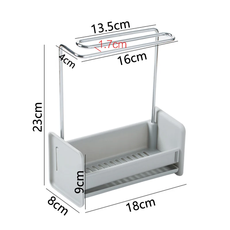 Towel Sponge Storage Rack Kitchen Soap Rag Drain Multi-Function Dish Cloth Hanging | Дом и сад