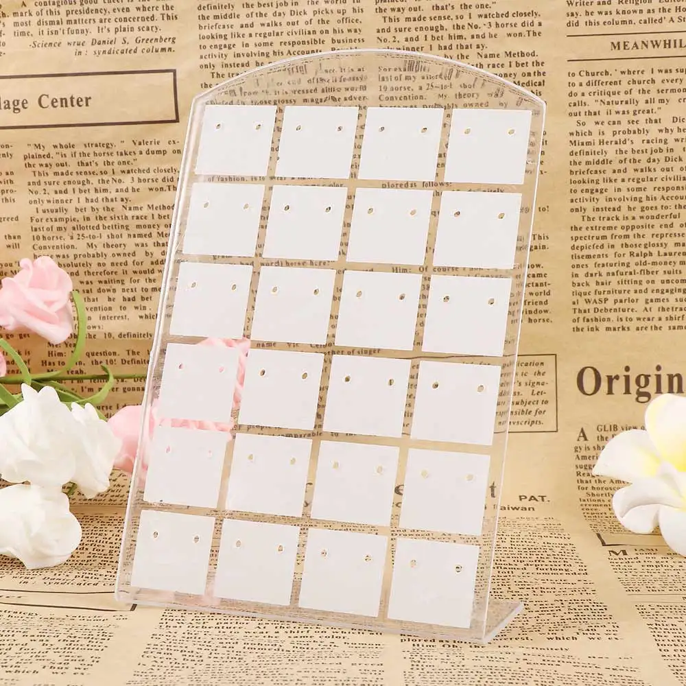 1PC Earrings Stands Display Shelf Rack Organizer Earring Screen Holds Fashion Jewelry Holder for Necklaces Accessories | Украшения и