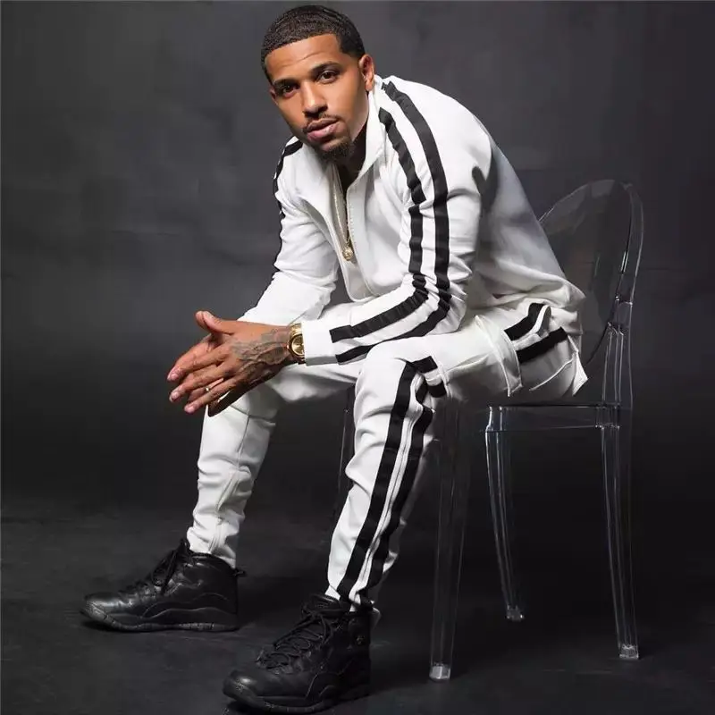 

Spring And Autumn New Men's Casual Sports Sets Men's Track And Field Jogging Suit Polyester Comfortable Fabric Stand-Up Collar