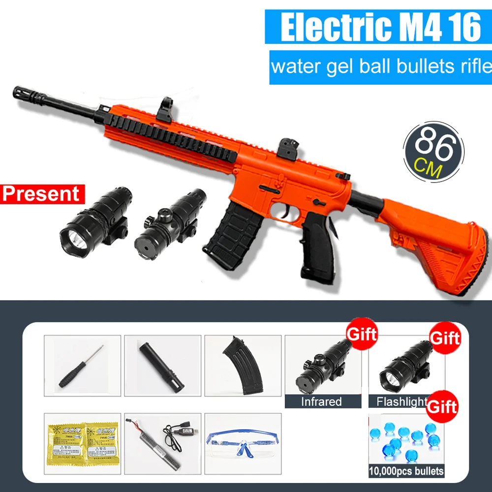 Пластик игрушка M416 Электрический Пистолеты страйкбол воздушного снимать гель