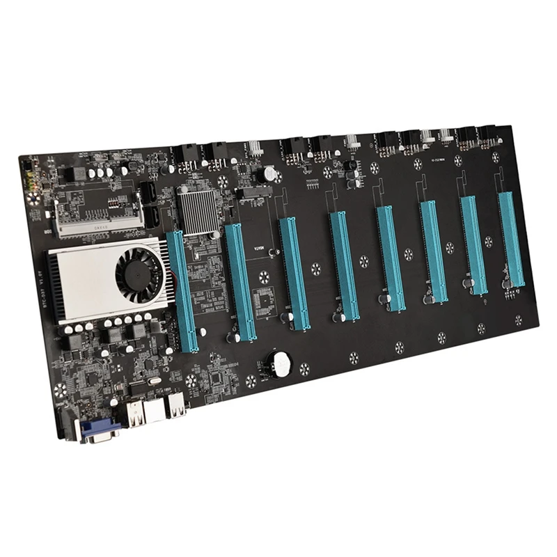 Материнская плата для майнинга BTC 8xpcie 16X адаптер памяти со слотом графической