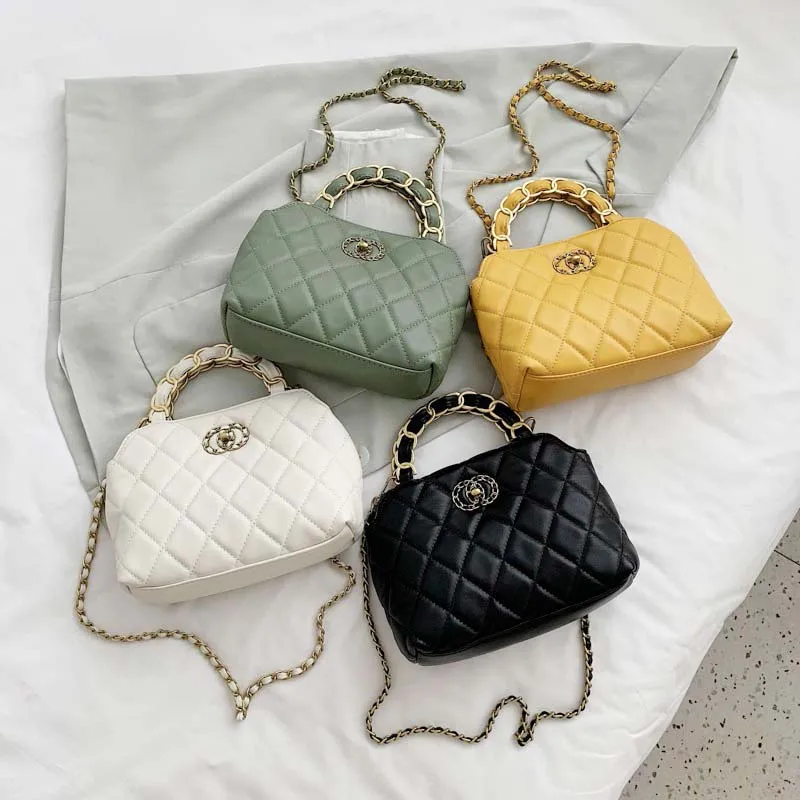 

Elegant Fashion Stitches Handbags For Women Luxury PU Chain Top Handle Bags Ladies Messenger Bolsa Feminina Travel Crossbody Bag